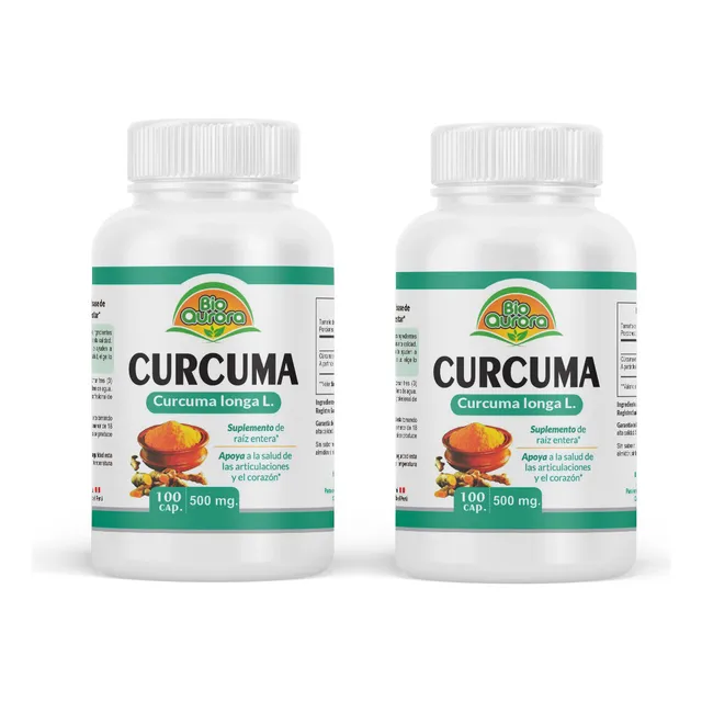 Curcuma 100 Capsulas /  500mg 2pack