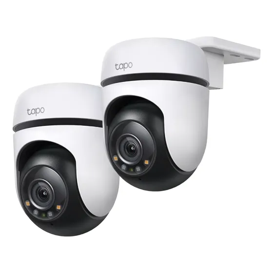 Kit X2 Cámaras Seguridad Exterior 2k 3mp Tapo C510 Grio 360