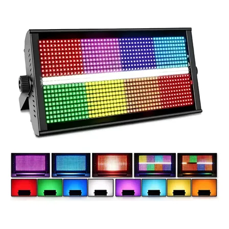 Strobo Atomic 1000w Blinder Led Rgbw Dmx Para Festa Dj Palco 127/220v