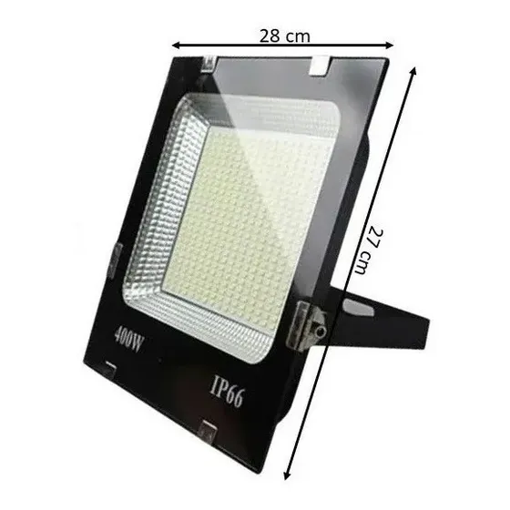 Foco Reflector Proyector Electrico Led400w Impermeable 6500k Color de la carcasa Negro