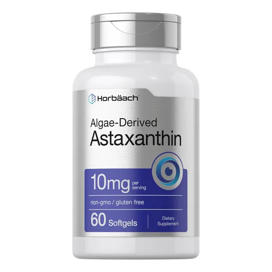 Suplemento Horbaach De Astaxantina, 10 Mg, 60 Cápsulas Bland