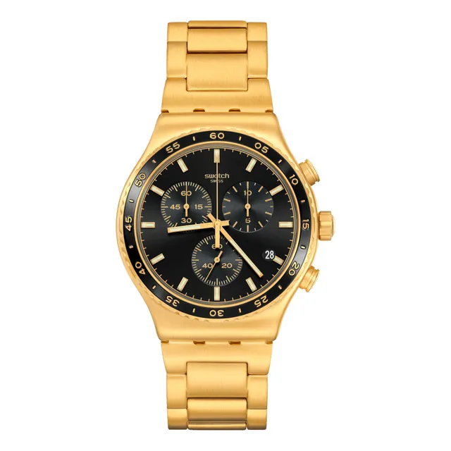 Reloj Swatch The Black Oro Colección Holiday