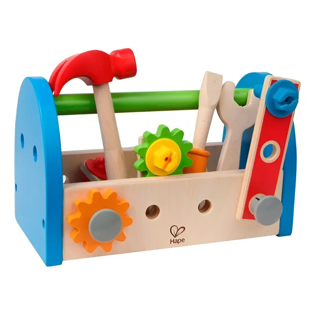 Kit Constructor Set Herramientas Juego Madera Juguete