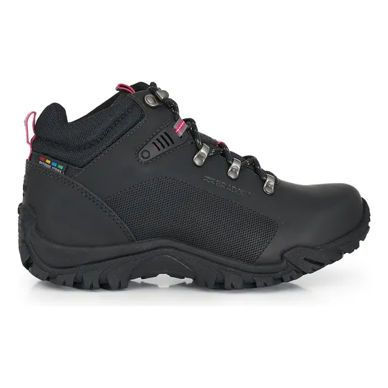 Borcego Mujer Cuero Bota Acordonada Trekking Premium Bradok
