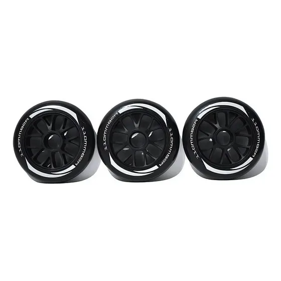 Pack X3 Rueda Repuesto 110 Mm Patin En Linea Poliuretano