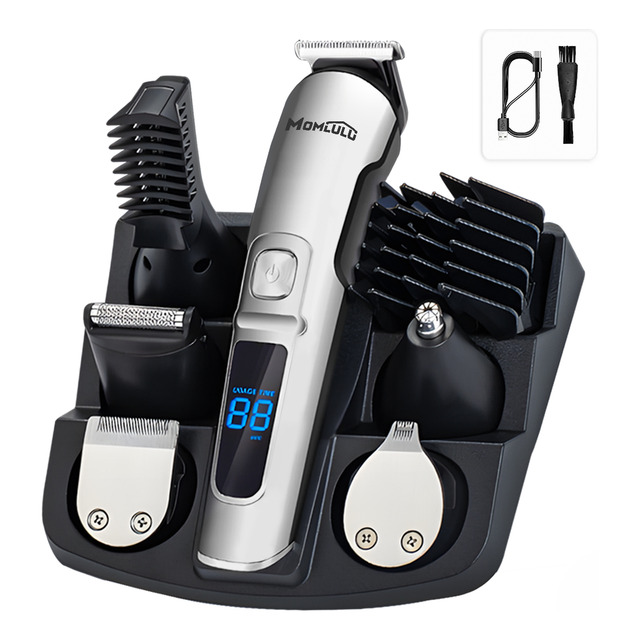 Momlulu 6 Em 1 Máquinas De Cortar Cabelo Barbeador Usb Momlulu 6 Em 1 Máquinas De Cortar Cabelo Barbeador Usb