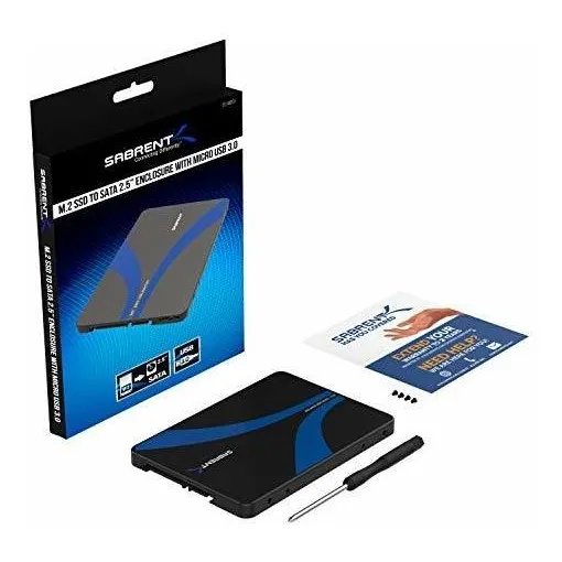 Adaptador Sabrent M.2 Ssd A Sata 2.5 Micro Ubs 3.0 Enclosure