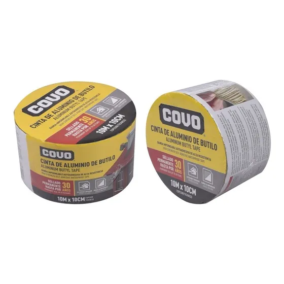 Cinta De Aluminio Impermeabilizante De Butilo 10mts Covo