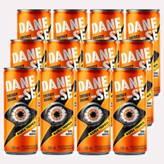 Energético Dane-se Sabor: Manga Tropical 350ml - Pack 12