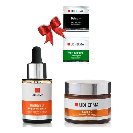 Kit Radian C Serum + Crema Vitamina C Lidherma Hialuronico