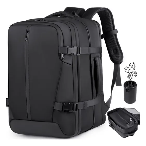 Mochila De Viagem Executiva Grande A Vácuo Notebook Bordo