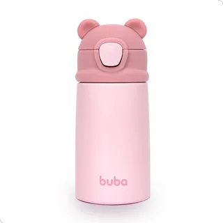 Garrafa Infantil Parede Dupla Térmica Copo Buba Ursinho 320 Ml Rosa Garrafa Infantil Parede Dupla Térmica Copo Buba Ursinho 320 Ml Rosa