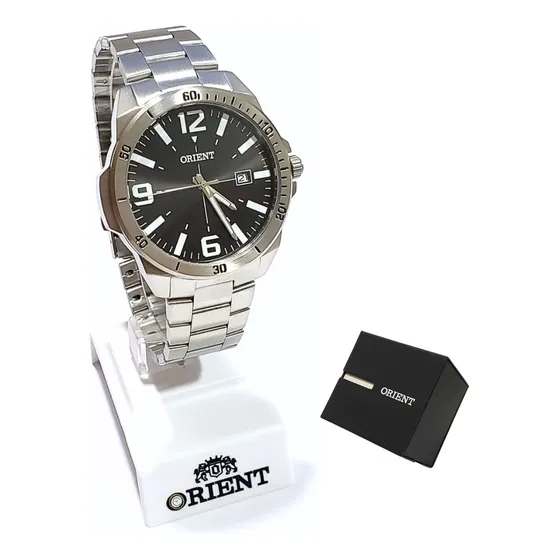 Relógio Orient Masculino Analógico Prateado Mbss1394 P2sx