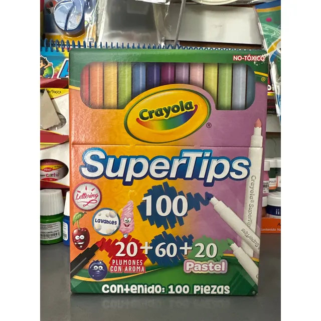 Supertips 100 Lettering Crayola