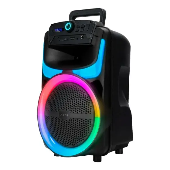 Caixa de Som Bluetooth Karaokê Pulse SP402E Gamer 250W RMS Cor Preto 127/220V