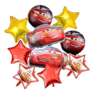 Kit 10 Globos Para Cars Decoracion Fiesta Cumpleaño Nino Kit 10 Globos Para Cars Decoracion Fiesta Cumpleaño Nino