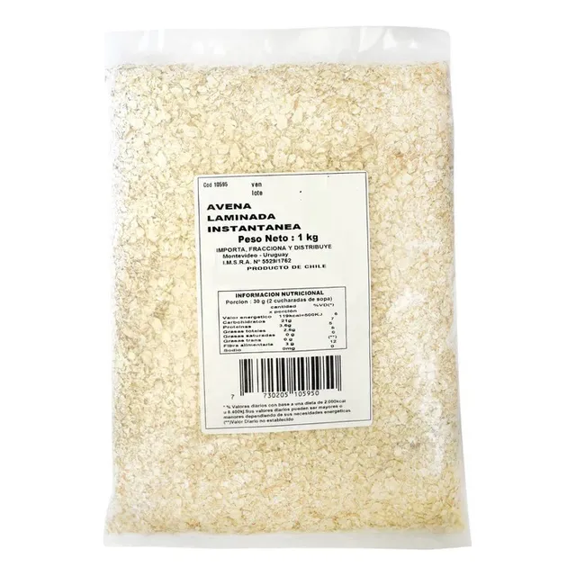 Avena Laminada Instantánea 1kg Origen Chilena