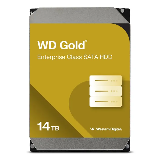 Western Digital Disco Duro Interno De 14 Tb Wd Gold De Clase Empresarial - Clase 7200 Rpm, Sata 6 Gb/s, Caché De 512 Mb, 3.5 - Wd142kryz