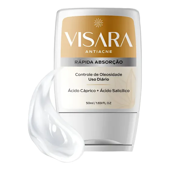 Creme Facial Visara Antiacne-controle De Oleosidade 50ml Momento De Aplicação Dia/noite Tipo De Pele Todo Tipo De Pele
