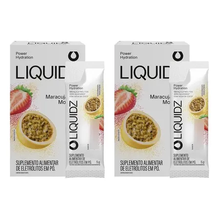 Liquidz® Eletrólitos Zero Açúcar Maracujá 12 Sachês
