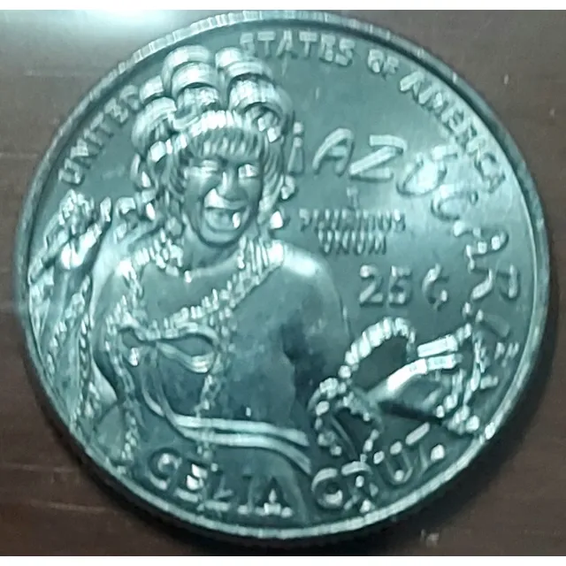 Moneda Conmemorativa 1/4 Celia Cruz 2024 P Y D