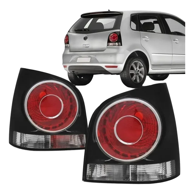 Par Lanterna Traseira Polo Hatch 2007 2008 2009 2010 2011 12