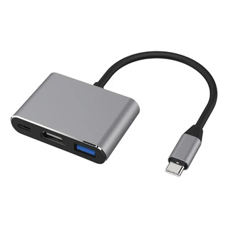Adaptador Tipo C 3 En 1 Usb 3.0 Tipo C Y Hdmi Adaptador Tipo C 3 En 1 Usb 3.0 Tipo C Y Hdmi