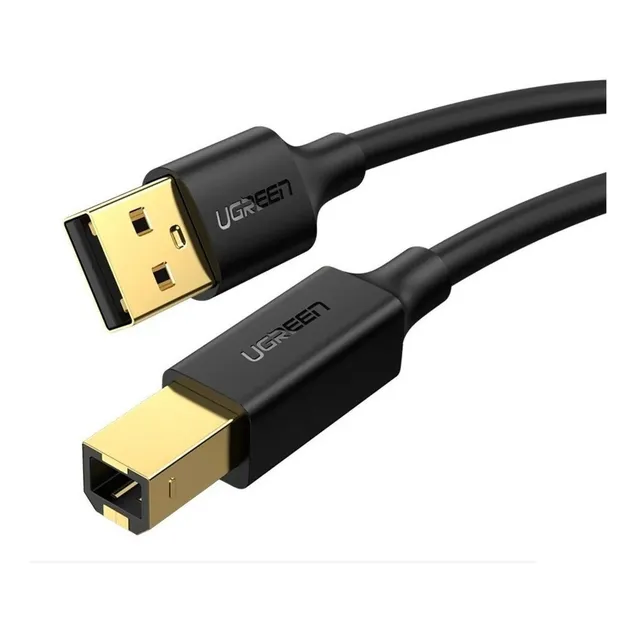 Ugreen Cable USB 2.0 tipo B para escáner e impresora 3 m 10351 color negro