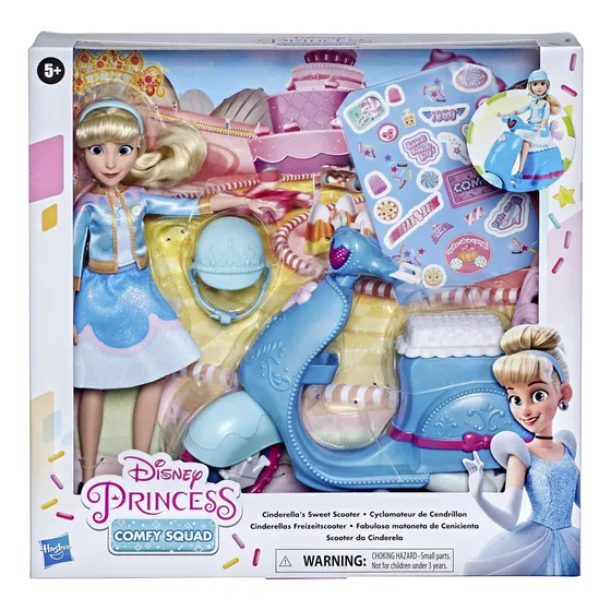 Disney Princess Muñeca Cenicienta Fabulosa Motoneta