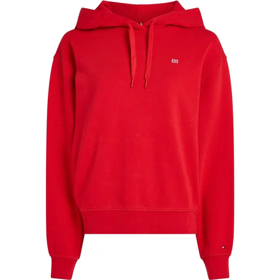 Buzo Rojo Hilfiger Con Capota Y Logo Bordado Tommy Hilfiger