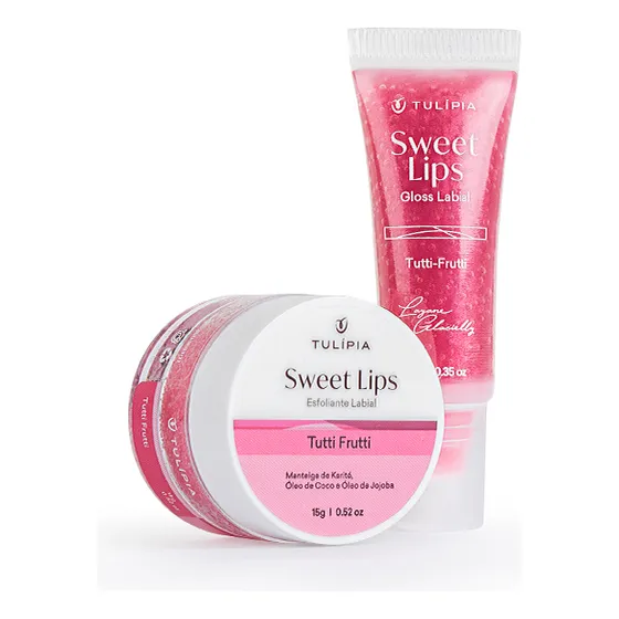 Kit Sweet Gloss Labial 10g + Lips Esfoliante Tutti Fruit 15g