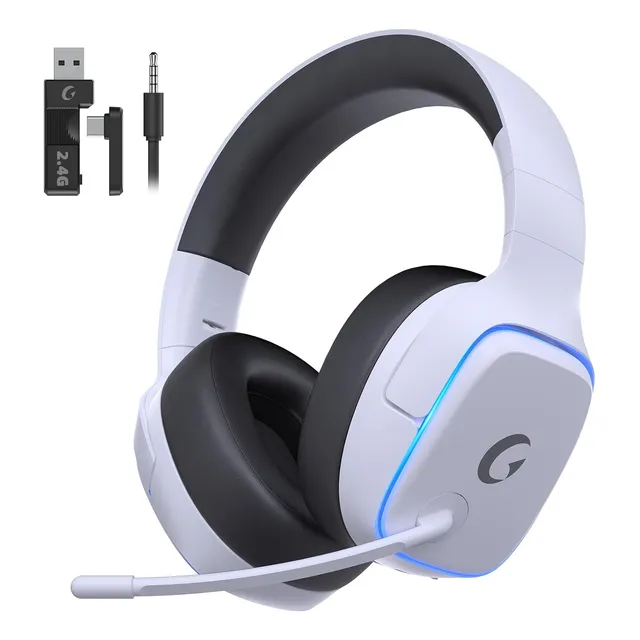 Auriculares Inalámbricos De 2,4 Ghz Para Ps5, Ps4, Pc, Sw...
