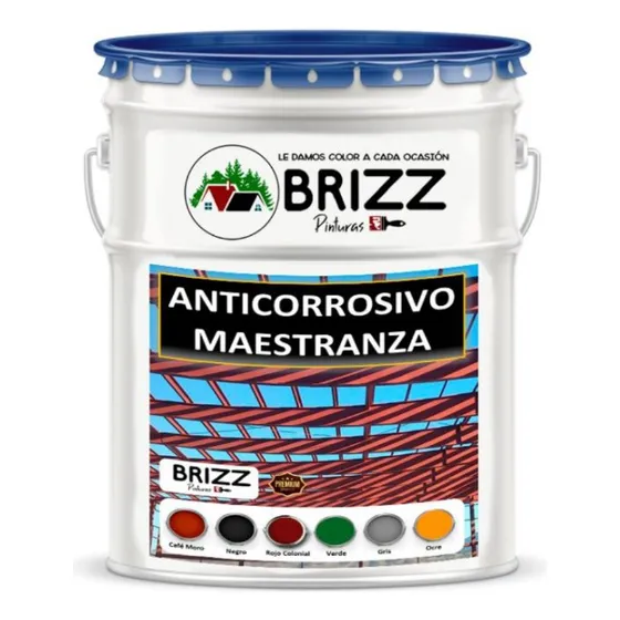 Anticorrosivo Maestranza Brizz  Tineta 4 Gal Color Verde