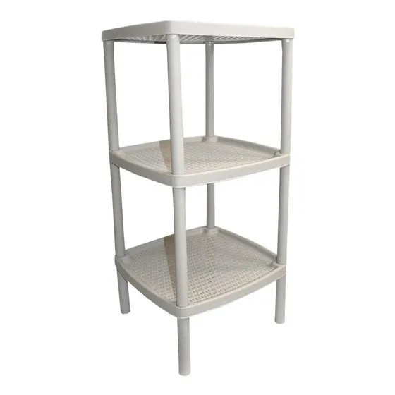 Mesa Multiusos De 3 Niveles Cuadrada Rimax Color Taupe