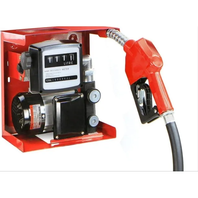 Bomba Para Extraer Gasoil 110v Con Medidor Y Surtidor 