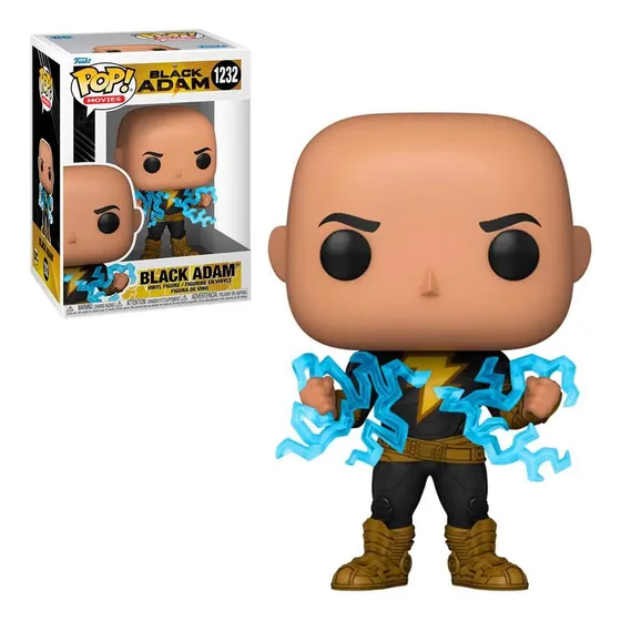 Pop Funko Adão Negro Com Raio #1232 Movies Dc Black Adam