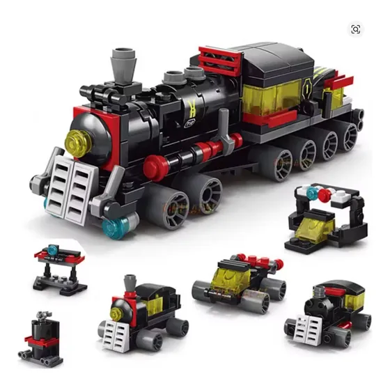 Trêm Robô Etc.. 6x1 Blocos De Construção Compatível Com Lego 118 Trem De Blocos