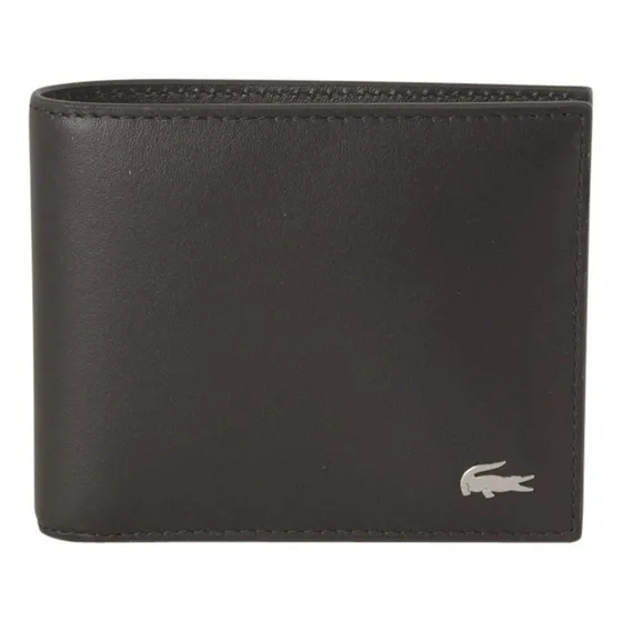 Billetera Lacoste Fitzgerald Para Hombre, Pequeña, Color Mar