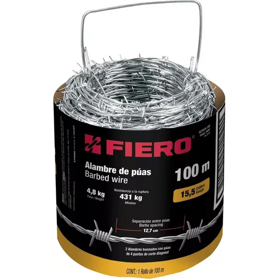Alambre De Pua Truper Alpu-15-100 Calibre 100 Metros Lnf