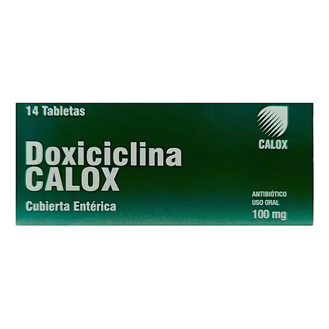 Calox Doxiciclina 100mg 14 Tab Antibiótico Perros Y Gatos