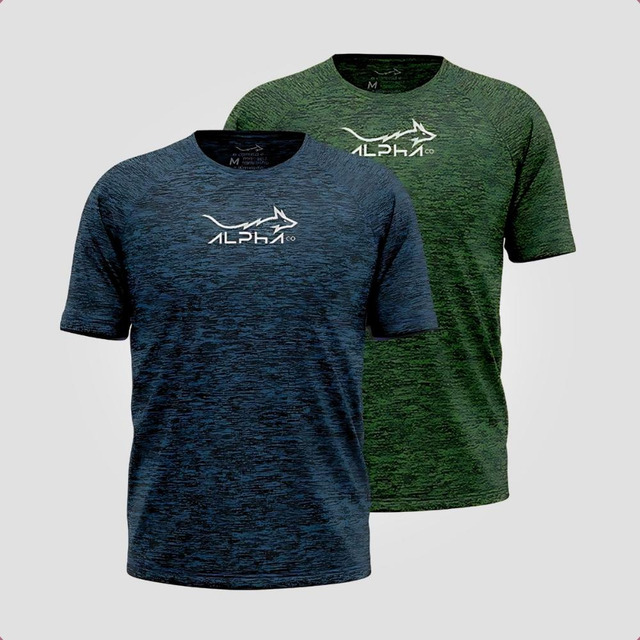 Kit 2 Camisetas Dry Fluid Move Alpha Co Masculina Kit 2 Camisetas Dry Fluid Move Alpha Co Masculina