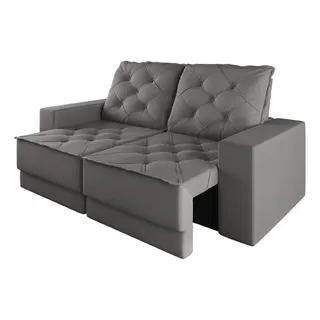 SofĂĄ RetrĂĄtil E ReclinĂĄvel 3 Lugares 1,80m Verona Suede Cinza Mamflex SofĂĄ RetrĂĄtil E ReclinĂĄvel 3 Lugares 1,80m Verona Suede Cinza Mamflex