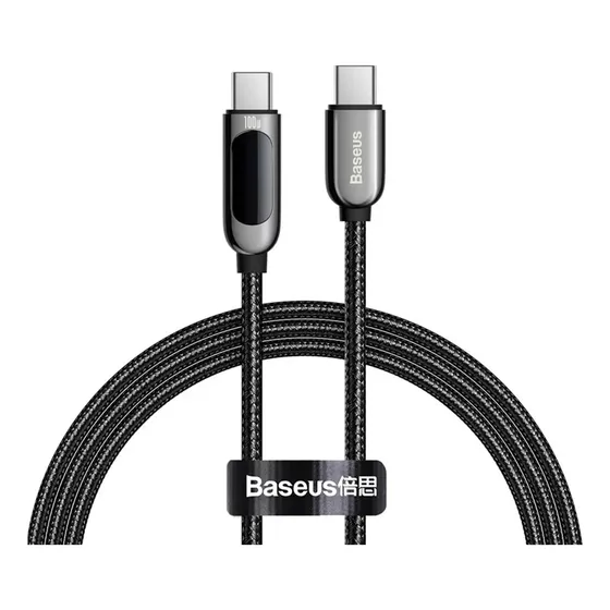 Cable De Carga Rápida Baseus Tipo C Con Pantalla Led Digital