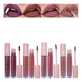 Kit 4 Batons LĂquido Matte Perfect Lips Ruby Rose Kit 4 Batons LĂquido Matte Perfect Lips Ruby Rose