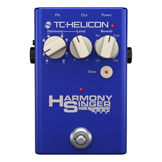 Pedal De Efeito Tc Helicon Voicetone Harmony Singer 2 Azul
