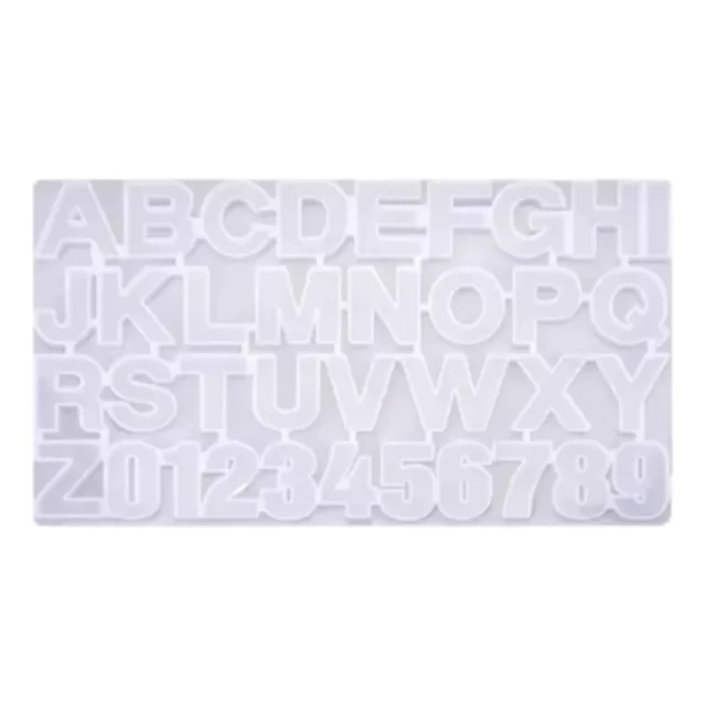Moldes Silicona Letras Grandes Abecedario Joyas  Joyeria