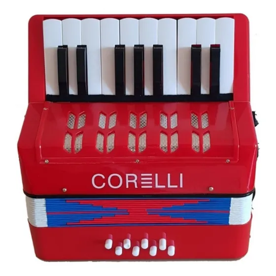 Acordeón Corelli Para Niños A Piano 17 Teclas 8 Bajos