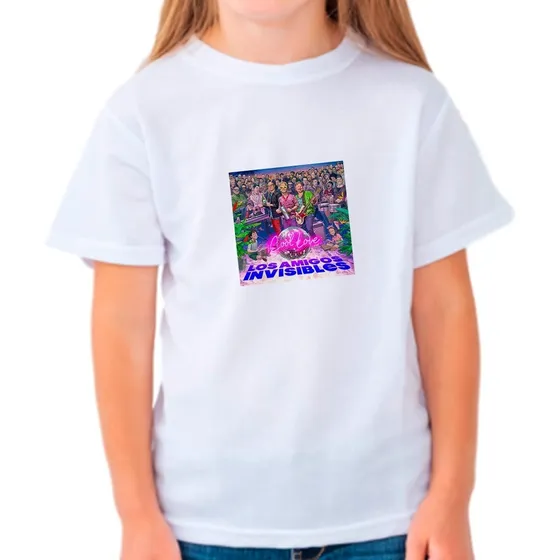 Franela Sublimada Para Niños Unisex Amigos Invisibles 2023