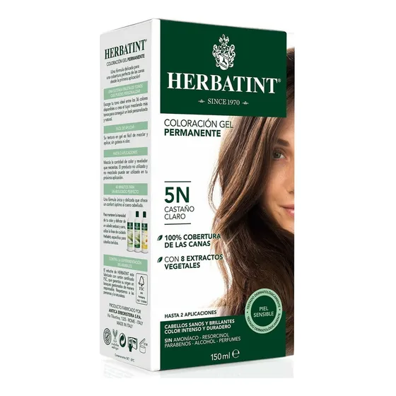 Tintura Permanente 5n - Castaño Claro Natural Herbatint