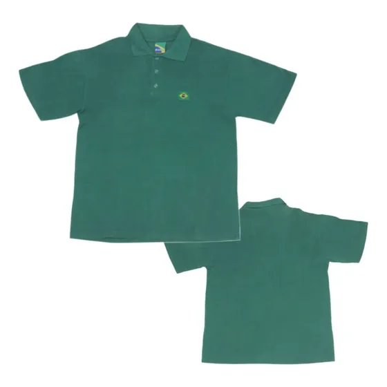 Camiseta Camisa Pólo Brasil Bordada Excelente Qualidade 
